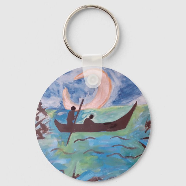 Sail by Moonlight Keychain (Front)