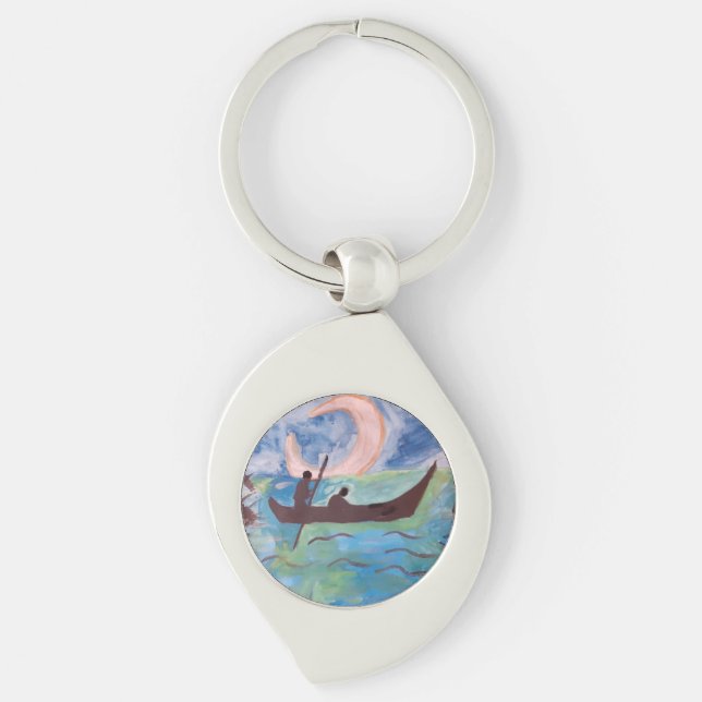 Sail by Moonlight Keychain (Front)