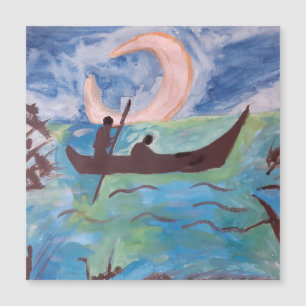 Sail By Moonlight Magnetic Card
