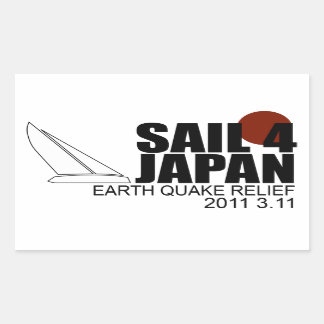 Sail for Japan Rectangle Sticker