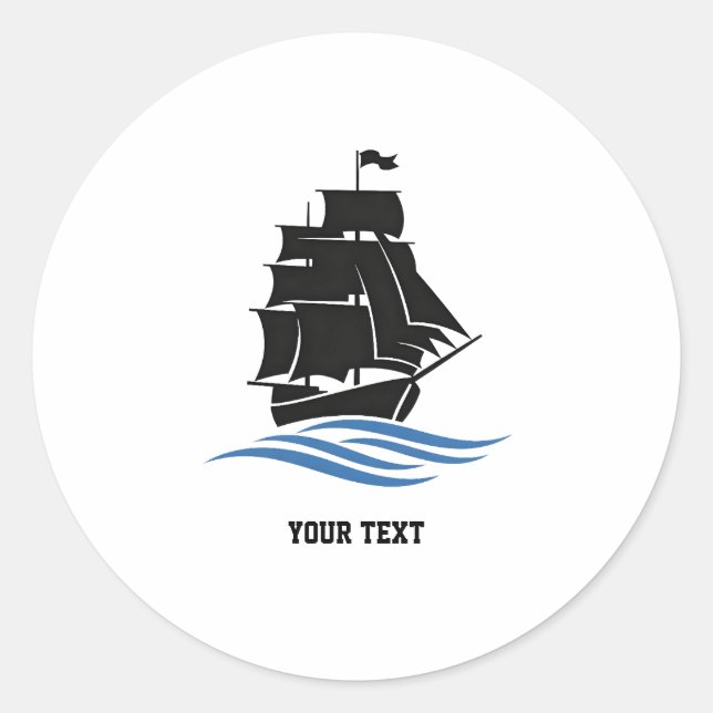 Sail Forward – Stay Strong, Keep Moving Motivation Classic Round Sticker (Front)