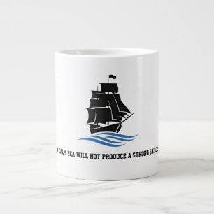 Sail Forward – Stay Strong, Keep Moving Motivation Large Coffee Mug