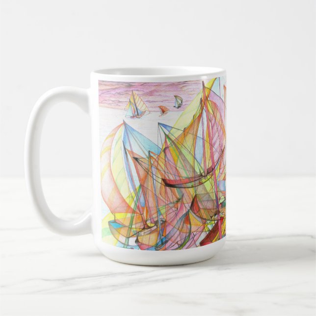 Sail in Action Coffee Mug (Left)