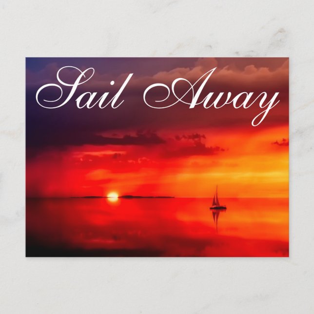 Sail into the Sunset Postcard (Front)