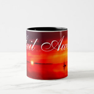 Sail into the Sunset Two-Tone Coffee Mug