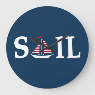Sail Large Clock