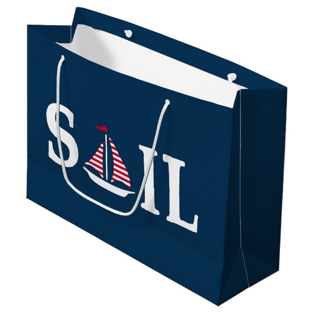 Sail Large Gift Bag (Front Angled)