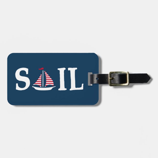 Sail Luggage Tag (Front Horizontal)