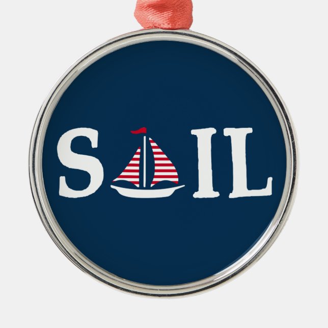 Sail Metal Ornament (Front)