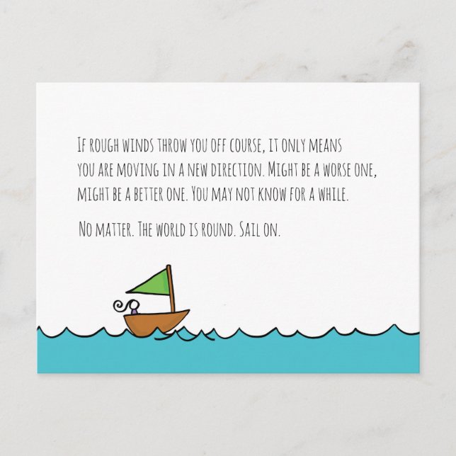 Sail on Postcard (Front)