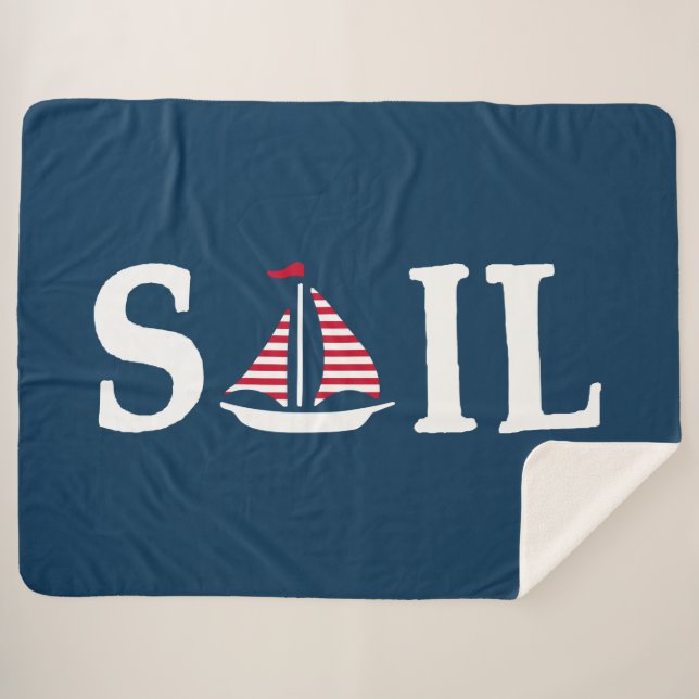 Sail Sherpa Blanket (Front (Horizontal))