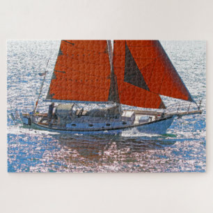 SAIL THE SEAS 20x30 INCH Jigsaw Puzzle