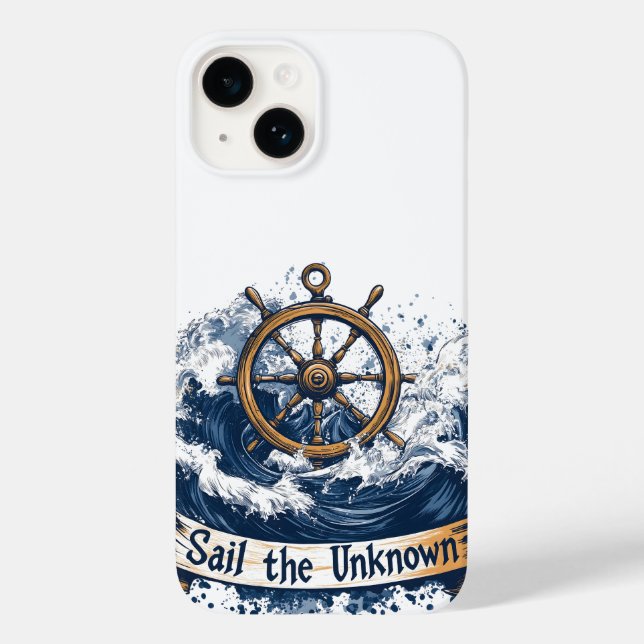  "Sail the Unknown" - Nautical-Inspired Design Case-Mate iPhone Case (Back)