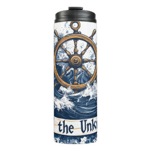  "Sail the Unknown" - Nautical-Inspired Design Thermal Tumbler