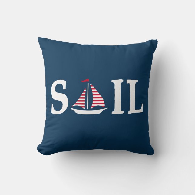 Sail Throw Pillow (Front)