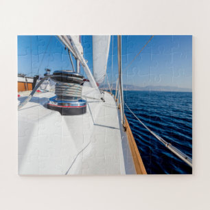 “Sail Vessel Surfing on the Sea” Jigsaw Puzzle 