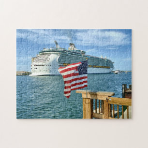 Sailaway with Flag Jigsaw Puzzle