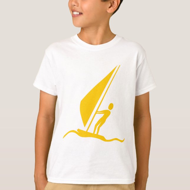 Sailboarding - Amber T-Shirt (Front)