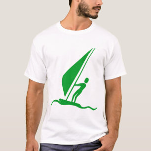 Sailboarding - Grass Green T-Shirt