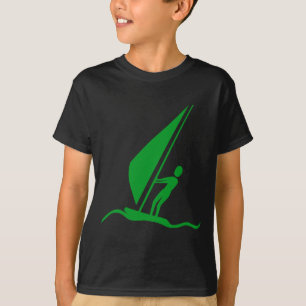 Sailboarding - Grass Green T-Shirt
