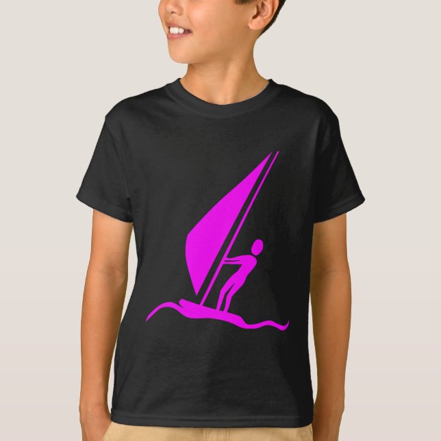 Sailboarding - Magenta T-Shirt (Front)