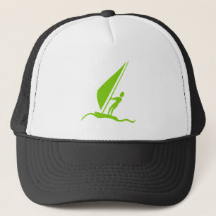 Sailboarding - Martian Green Trucker Hat