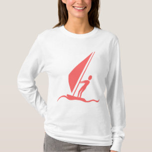 Sailboarding - Tropical Pink T-Shirt