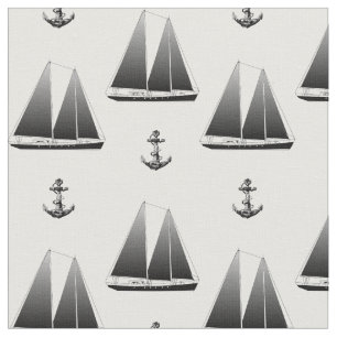 Sailboat And Anchor Fabric