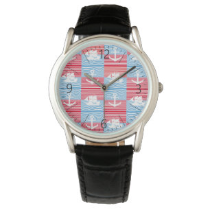 Sailboat and anchor pattern watch