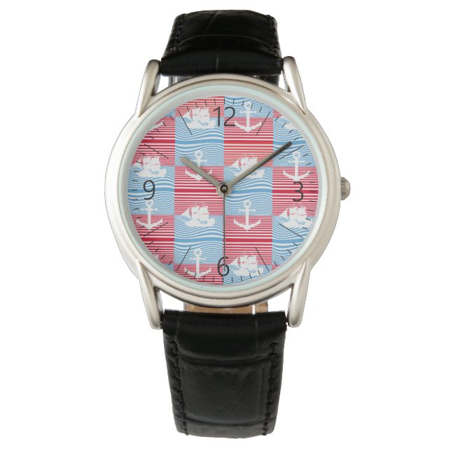 Sailboat and anchor pattern watch (Front)