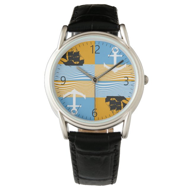 Sailboat and anchor pattern watch (Front)