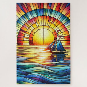Sailboat Art Jigsaw Puzzle