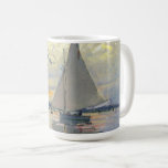 Sailboat at Le Petit-Gennevilliers by Claude Monet Coffee Mug<br><div class="desc">Sailboat at Le Petit-Gennevilliers by Claude Monet.

Painted in 1874

This image is in the public domain</div>