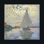 Sailboat at Le Petit-Gennevilliers by Claude Monet Magnet<br><div class="desc">Sailboat at Le Petit-Gennevilliers by Claude Monet.

Painted in 1874

This image is in the public domain</div>
