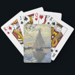 Sailboat at Le Petit-Gennevilliers by Claude Monet Playing Cards<br><div class="desc">Sailboat at Le Petit-Gennevilliers by Claude Monet.

Painted in 1874

This image is in the public domain</div>