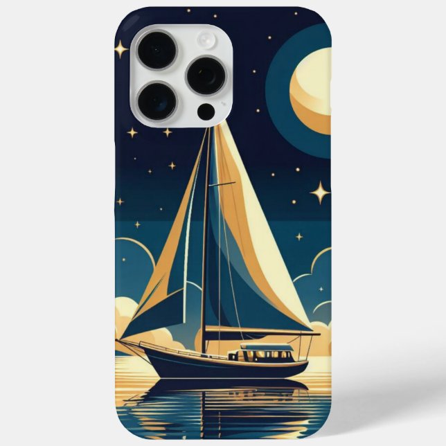 Sailboat at night Case-Mate iPhone case (Back)