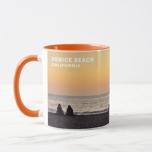 Sailboat at Sunset - Venice Beach, CA Mug (Left)