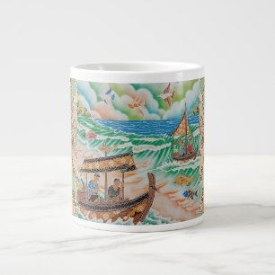 Sailboat Batik Serenade , Specialty Mug
