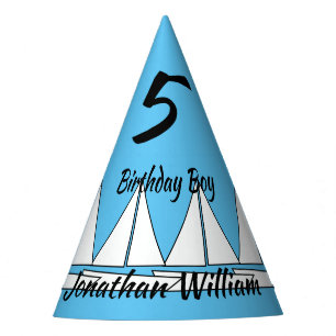 Sailboat Birthday Guest of Honour Party Hat