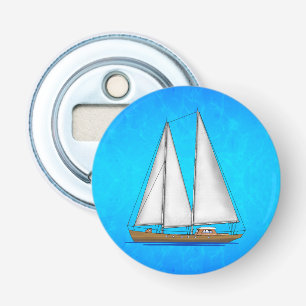 Sailboat Blue Waters Bottle Opener