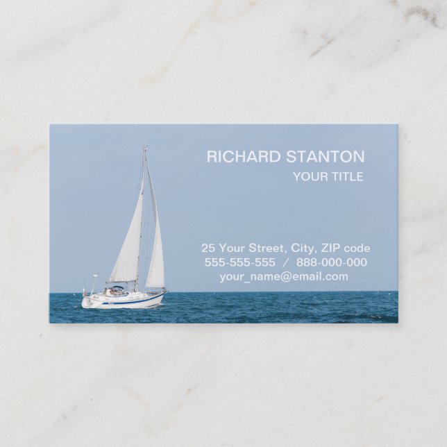 Sailboat Business Card (Front)