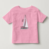 Sailboat cartoon illustration