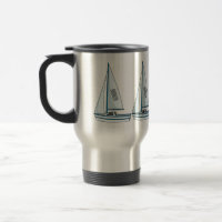 Sailboat cartoon illustration