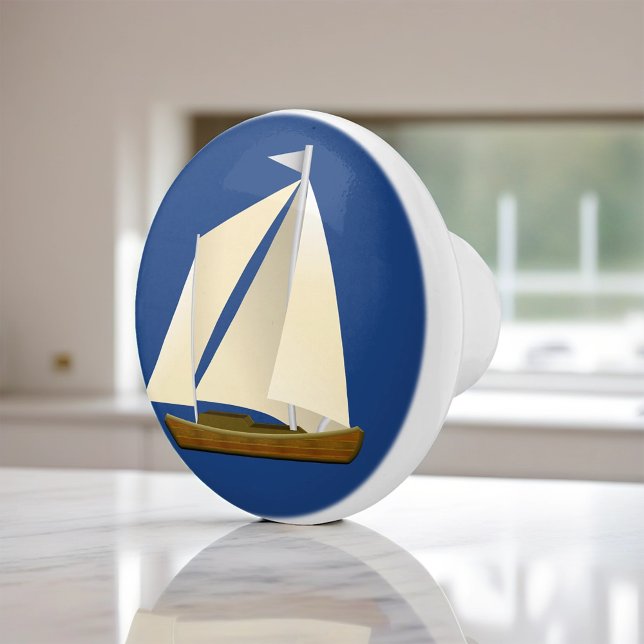 Sailboat Ceramic Knob (Creator Uploaded)