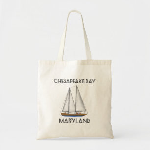 Sailboat Chesapeake Bay Maryland Tote Bag