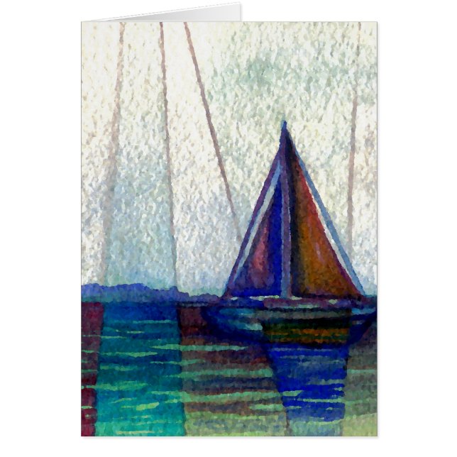 "Sailboat"  CricketDiane Ocean Art (Front)