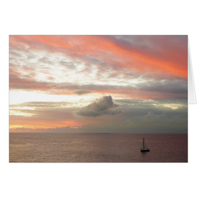 Sailboat de Sunset Beautiful (Devant horizontal)