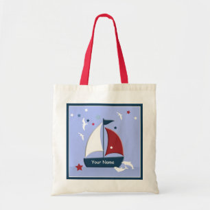 Sailboat Design Cute Nautical Go Bag