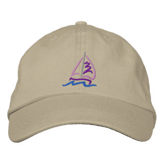 Sailboat Embroidered Hat