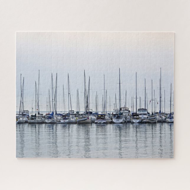 Sailboat Harbour Reflection - Bayfield, WI - 16x20 Jigsaw Puzzle (Horizontal)